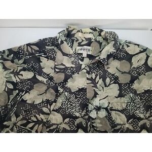 Campia‎ Moda Hawaiian Button Up Mens XL Short Sleeve Shirt Tropical